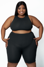 Load image into Gallery viewer, Skulpt LuxeLift Biker Shorts (Onyx)