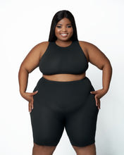 Load image into Gallery viewer, Skulpt LuxeLift Biker Shorts (Onyx)