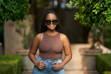 Load image into Gallery viewer, Skulpt High Neck Bodysuit (Umber)