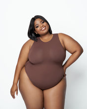 Load image into Gallery viewer, Skulpt High Neck Bodysuit (Umber)