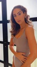 Load image into Gallery viewer, Skulpt Square Neck Bodysuit (Grey)