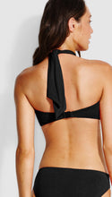 Load image into Gallery viewer, Seafolly Black Bandeau Bikini