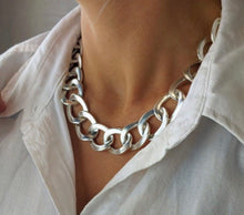 Load image into Gallery viewer, Sterling Silver Thick Necklace
