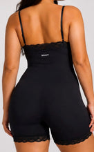 Load image into Gallery viewer, Skulpt Eve Lace Sleep Romper (Black)

