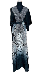 Luxe Kaftan Black