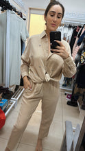 Load image into Gallery viewer, Embellished two piece beige set
