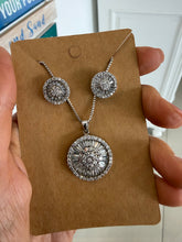 Load image into Gallery viewer, Sterling silver studs &amp; necklace
