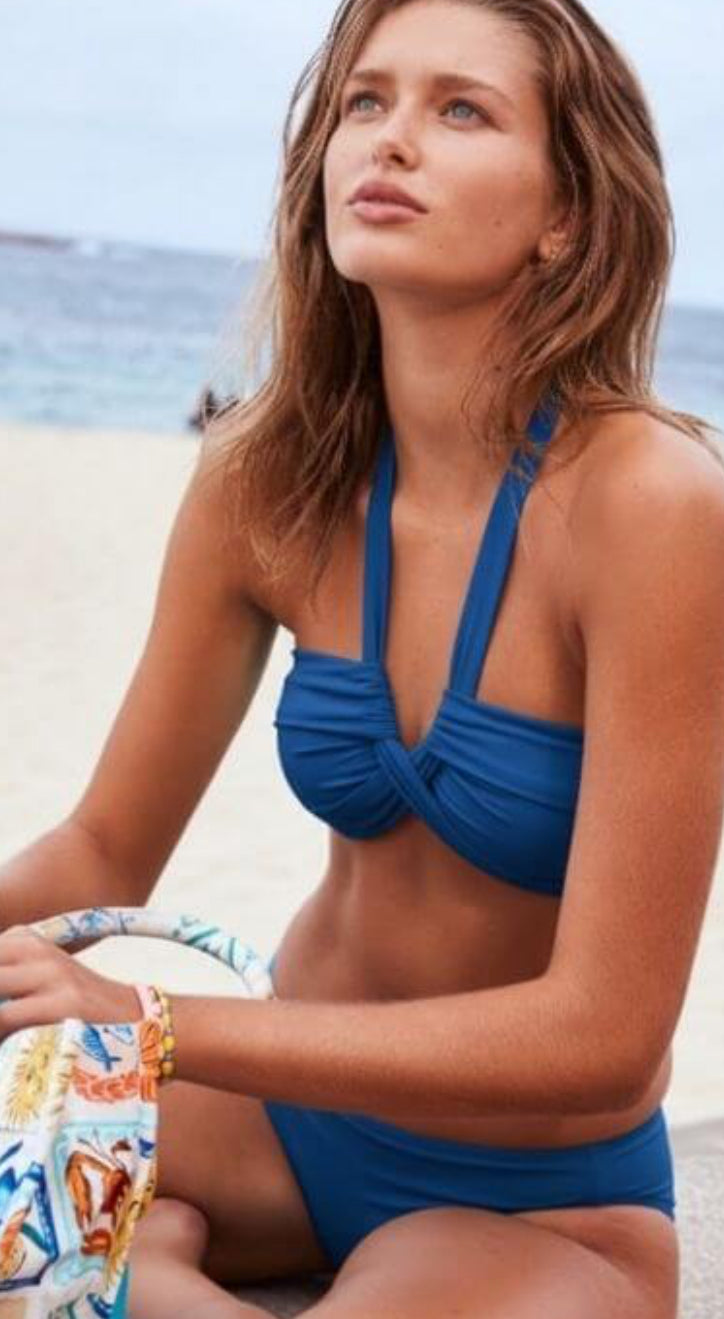 Seafolly Bandeau Bikini Blue