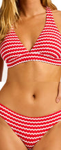 Load image into Gallery viewer, Seafolly MeshEffect Red LongLine Tri bikini
