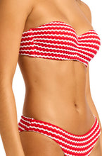 Load image into Gallery viewer, Seafolly MeshEffect Red Tube Bikini
