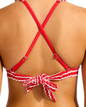 Load image into Gallery viewer, Seafolly MeshEffect Red LongLine Tri bikini
