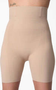Skulpt High Waisted Mid Thigh Biker Shaper Shorts (clay)