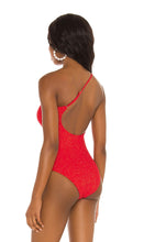 Load image into Gallery viewer, Seafolly Twilight One Shoulder Maillot Chilli
