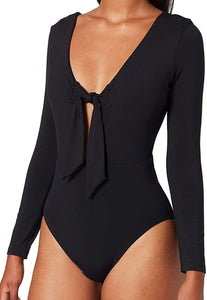 Seafolly Tie Front Maillot Sleeved