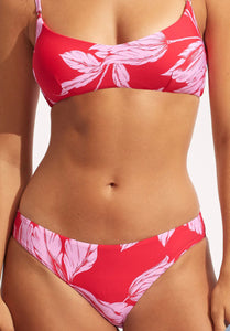 Seafolly Fleur De Bloom Red Bralette Bikini