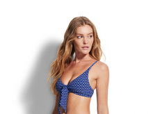 Load image into Gallery viewer, Seafolly Tie Front Indigo Bikini
