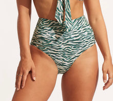 Load image into Gallery viewer, Seafolly High waisted Wild At Heart Evergreen Bikini
