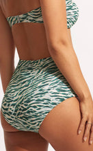 Load image into Gallery viewer, Seafolly High waisted Wild At Heart Evergreen Bikini
