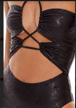 Load image into Gallery viewer, Boamar black snake print one piece
